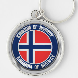 Chaveiro Emblema redondo de Noruega