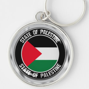 Chaveiro Emblema redondo de Palestina