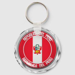 Chaveiro Emblema redondo de Peru
