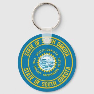 Chaveiro Emblema redondo de South Dakota