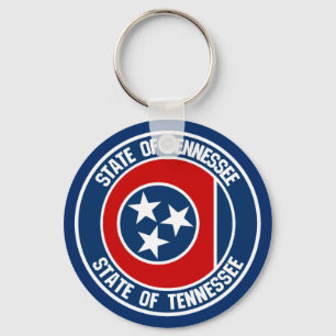 Chaveiro Emblema redondo de Tennessee