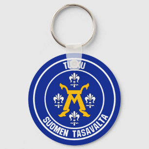 Chaveiro Emblema Redondo de Turku