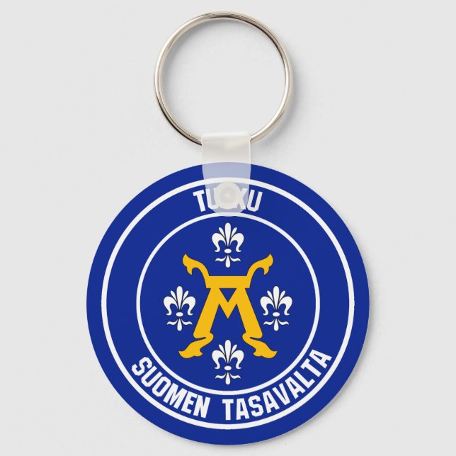 Chaveiro Emblema Redondo de Turku (Frente)