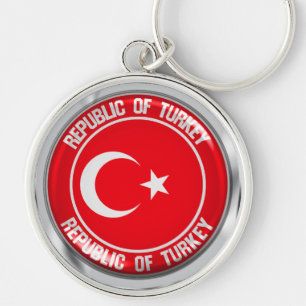 Chaveiro Emblema redondo de Turquia