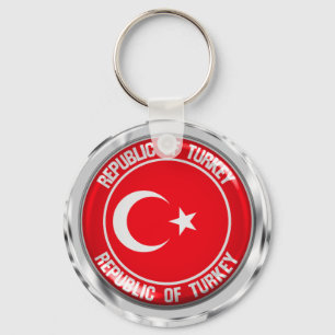 Chaveiro Emblema redondo de Turquia
