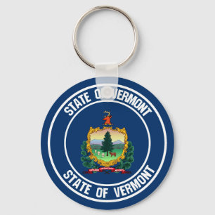 Chaveiro Emblema redondo de Vermont