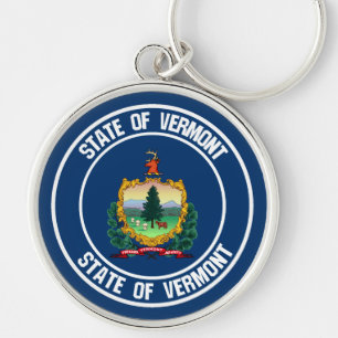 Chaveiro Emblema redondo de Vermont