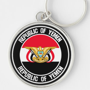 Chaveiro Emblema redondo de Yemen