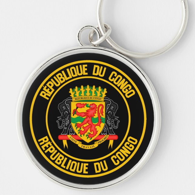 Chaveiro Emblema redondo do Congo (Frente)
