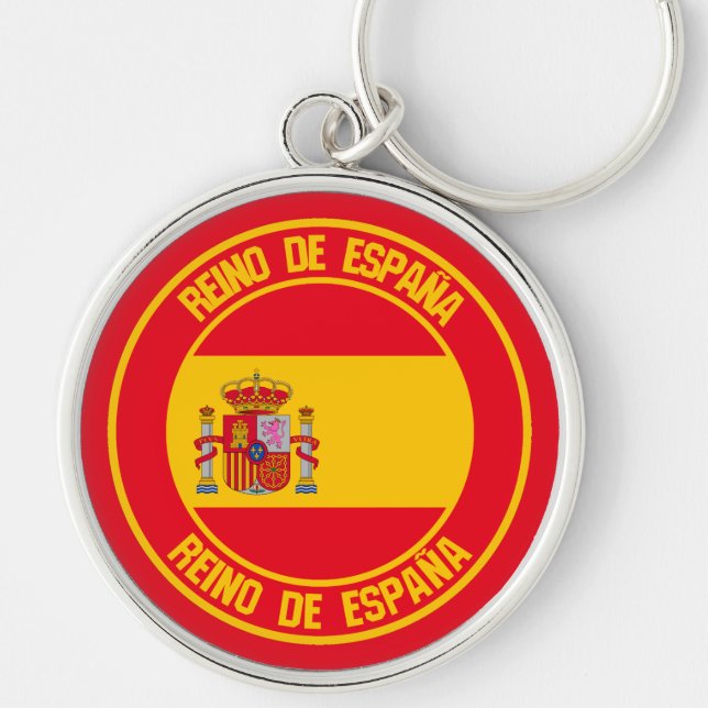 Chaveiro Emblema Redondo Espanha (Frente)