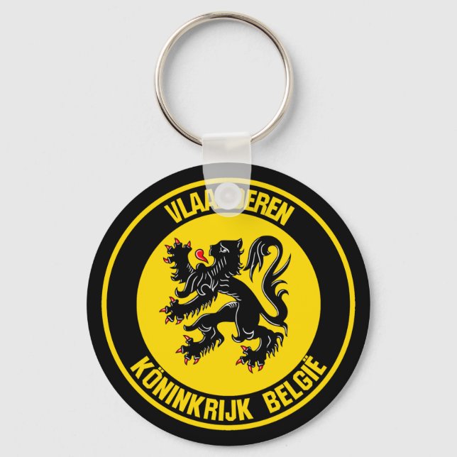 Chaveiro Emblema Redondo Vlaanderen (Frente)
