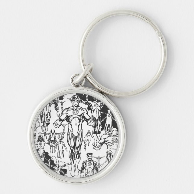 Chaveiro Emerald Dawn Cobrir, preto e branco (Frente)