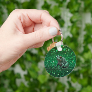 Chaveiro Emergência Encantadora: O Sapo Verde Sparkle