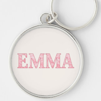 Chaveiro EMMA de Mármore Rosa Personalizada