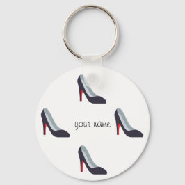 Chaveiro Emoji de alto salto e '' Seu nome aqui "