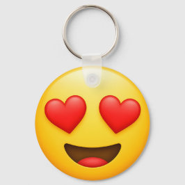 Chaveiro Emoji de amor amarelo