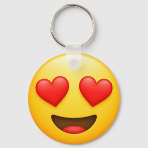 Chaveiro Emoji de amor amarelo