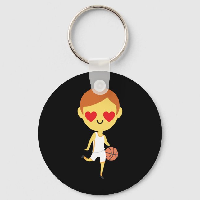 Chaveiro Emoji, Garoto de Basquete (Frente)