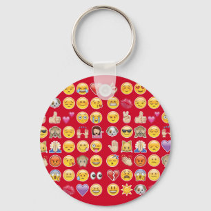Chaveiro emoji vermelho