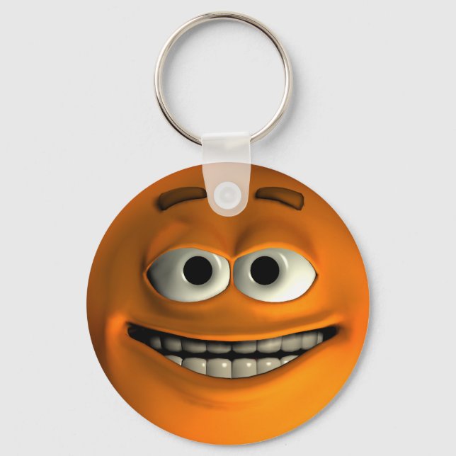 Chaveiro Emoticon Orange (Frente)