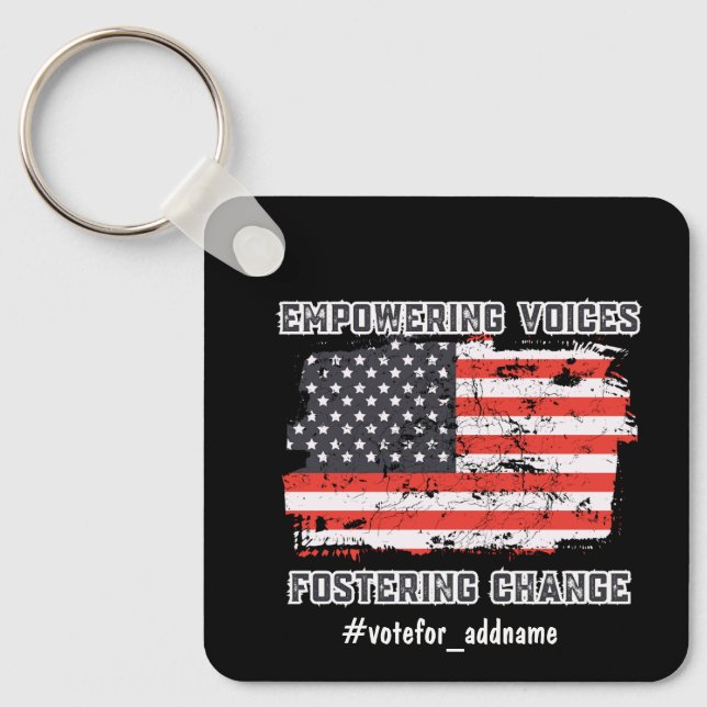 Chaveiro Empoderamento de Vozes 2024 Votação Presidencial (Frente)