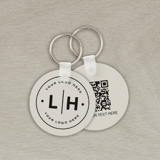 Chaveiro Empresa de logotipo QR personalizado moderno