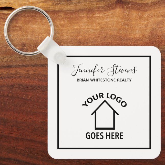 Chaveiro Empresa Imobiliária Adicione Seu Realce Personaliz (Frente)