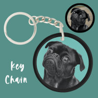 Encanto de Rosto de Pug Preto | Amor de Cachorro P