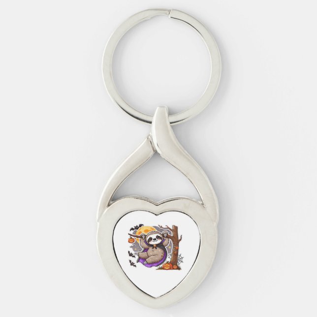 Chaveiro Encher as emoções do Halloween Sloth Sobredimensio (Frente)