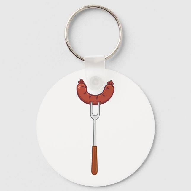 Chaveiro Enchimento Em Um Garfo (Frente)