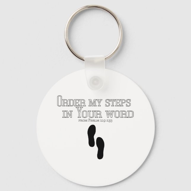 Chaveiro Encomendar Meus Passos (Frente)