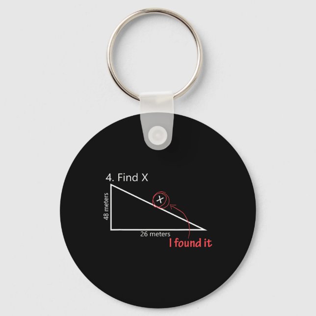 Chaveiro Encontre Professor de Matemática Gráfico Presente  (Frente)