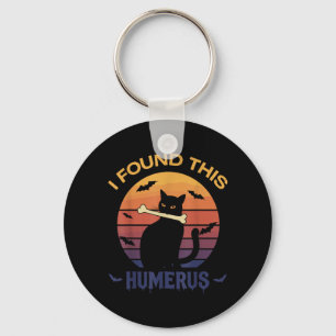 Chaveiro Encontrei Esta Camiseta Humerus Dia das Bruxas Gat