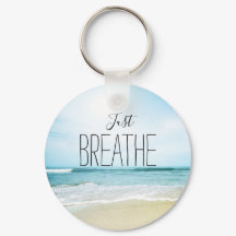 Encorajamento Personalizado Apenas Breathe Beach