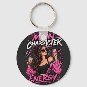 Chaveiro Energia de Personagem Principal Moda Y2K Garota