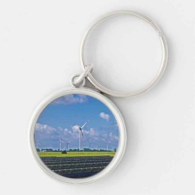 Chaveiro Energia do alternativo - Solar e Vento (Frente)