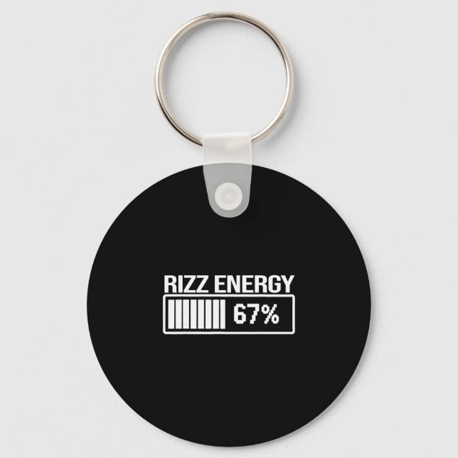 Chaveiro Energia Rizz Em 67 Meme Divertido Seis Sete Geraçã (Frente)