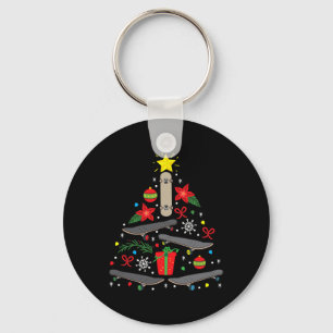 Chaveiro Enfeite De Natal De Skateboard Árvore Engraçado Gi