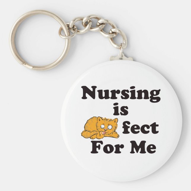 Chaveiro Enfermagem é perfeita para mim (Frente)