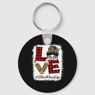 Chaveiro Enfermeira Adorava Mensagem Bun Leopard Buffalo Ck