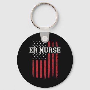 Chaveiro Enfermeira Americana Flag Usa Patriot Nursi