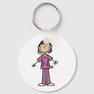 Chaveiro Enfermeira asiática de punho feminino
