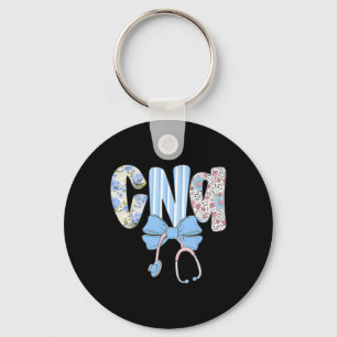Chaveiro Enfermeira Cna Azul Enfermeira Arco Esetoscópio Fl