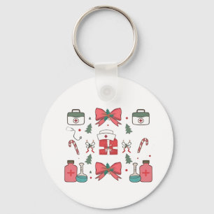 Chaveiro Enfermeira Coquete Arco Natal Personalizado Enferm