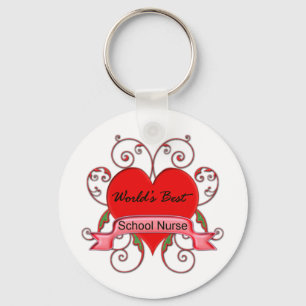 Chaveiro Enfermeira da escola do mundo a melhor