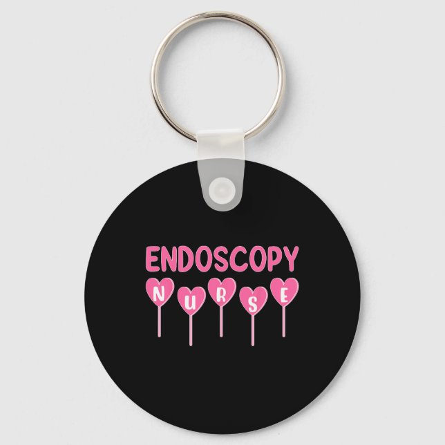 Chaveiro Enfermeira de Endoscopia Ama Doces de São Valentim (Frente)