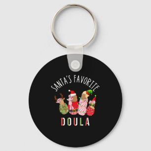 Chaveiro Enfermeira Doula Favorita do Papai Noel Natal Stpa