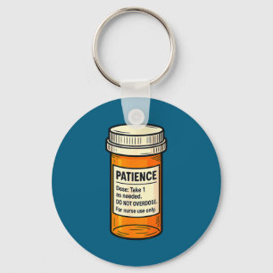Chaveiro Enfermeira Engraçada Paciência Prescrição Enfermag
