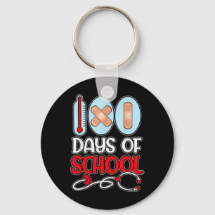 Chaveiro Enfermeira Escolar 100 Dias De Estetoscópio De Amo