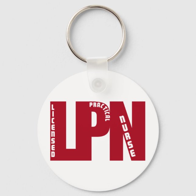 Chaveiro ENFERMEIRA PRÁTICA LICENCIADA LPN Big RED (Frente)